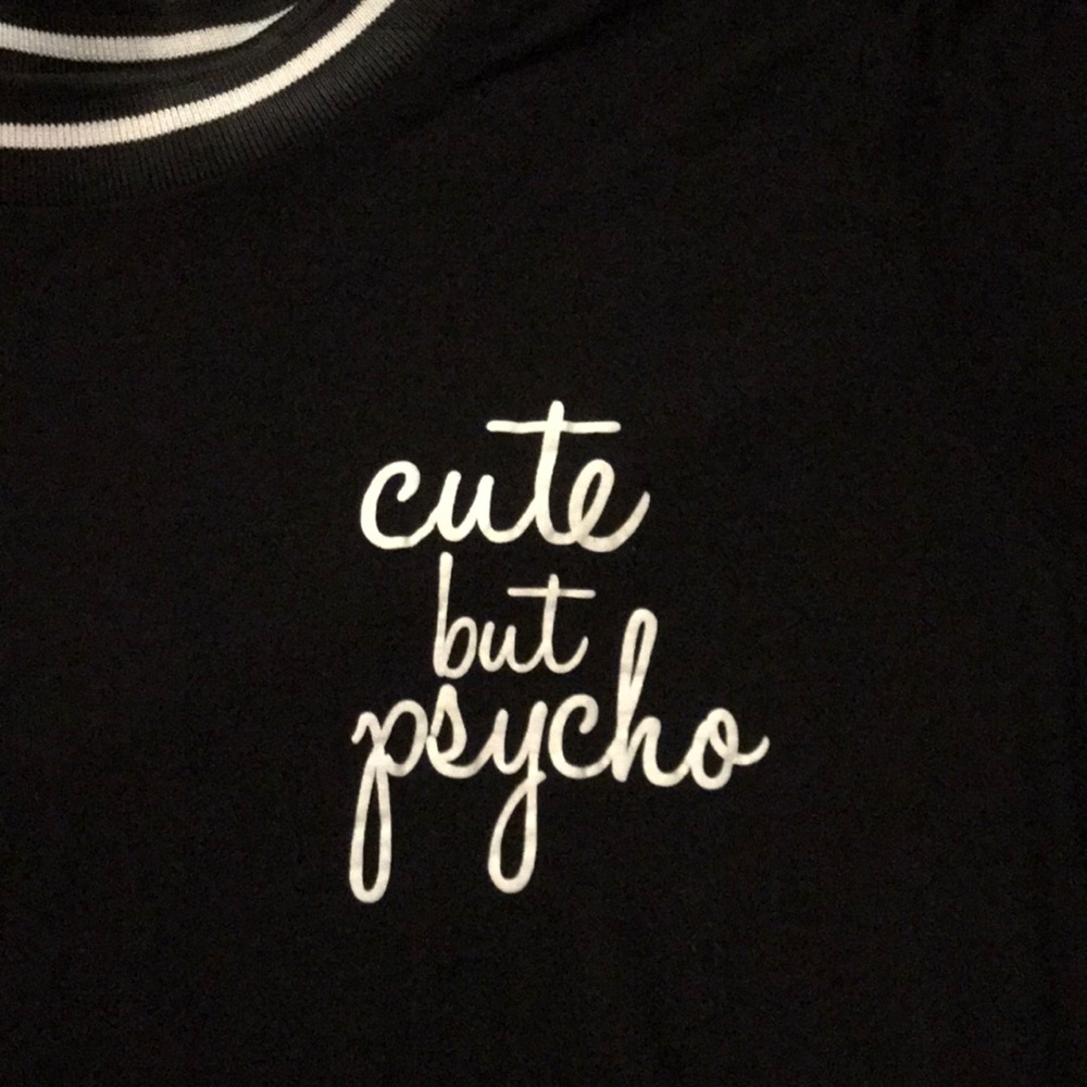 Cute But Psycho Ringer Tee - Picture 3 of 5